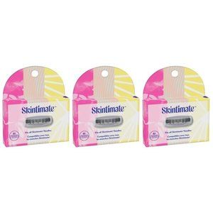 (3) Skintimate 4-Blade Women's Razor Refill, 4 Count Each Box, Total 12 Refills